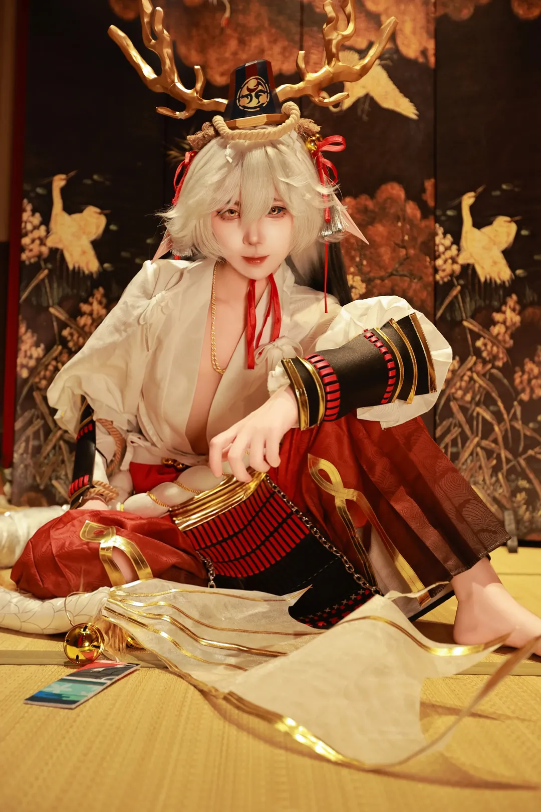 【铃鹿御前cos】深红鸟居下的神明光影 - 第 1 张