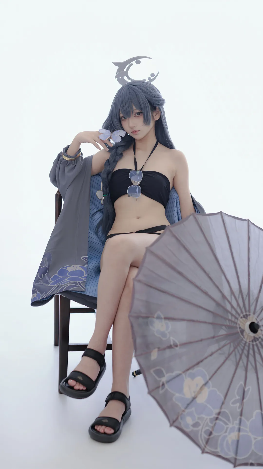 【龍華妃咲cos】碧藍檔案夏日水著，感受玄龍門的清涼海風 - 第 1 張