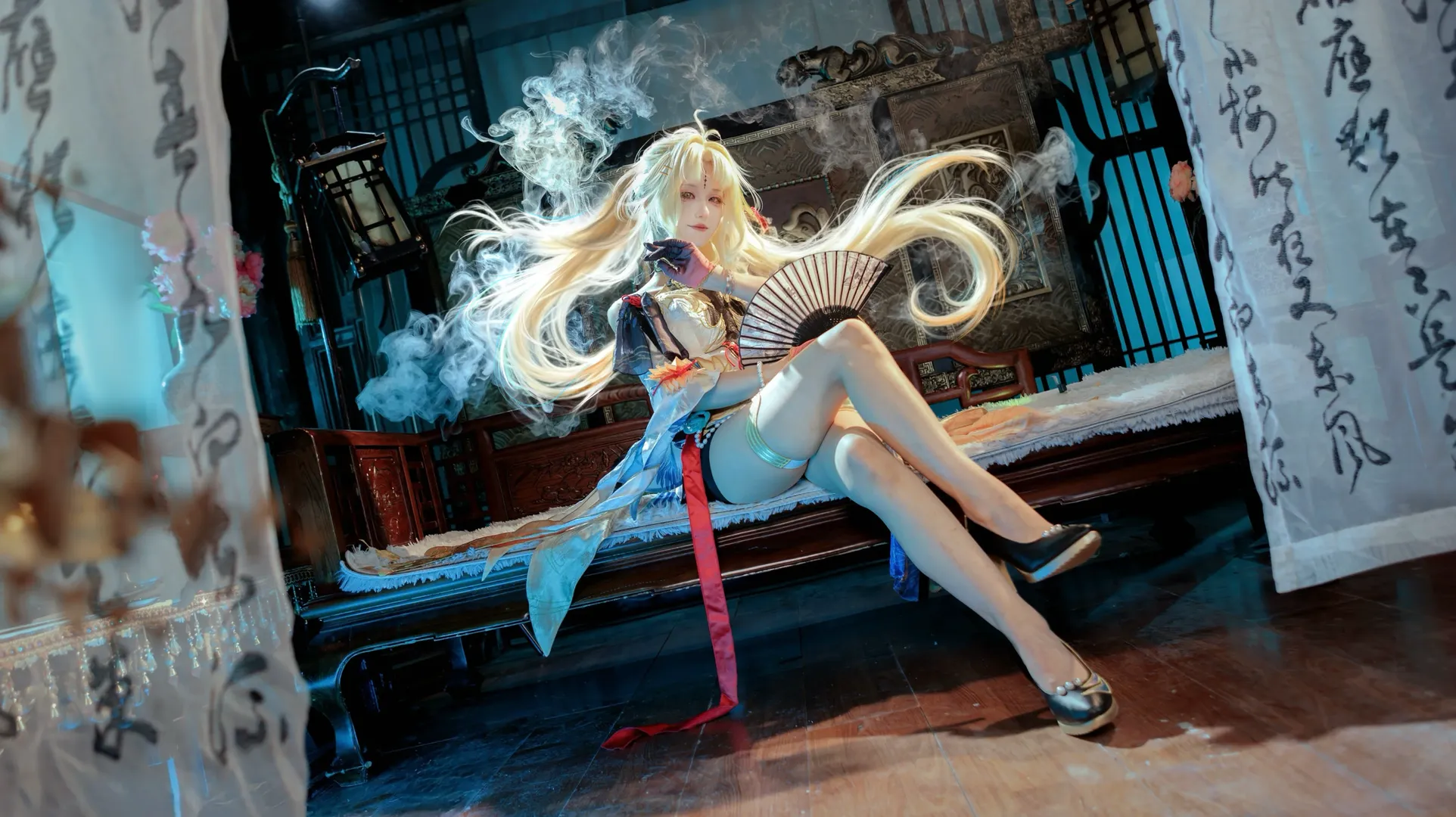 【穗穗cos】鸣潮古典书斋里的角色演绎与慵懒氛围 - 第 2 张
