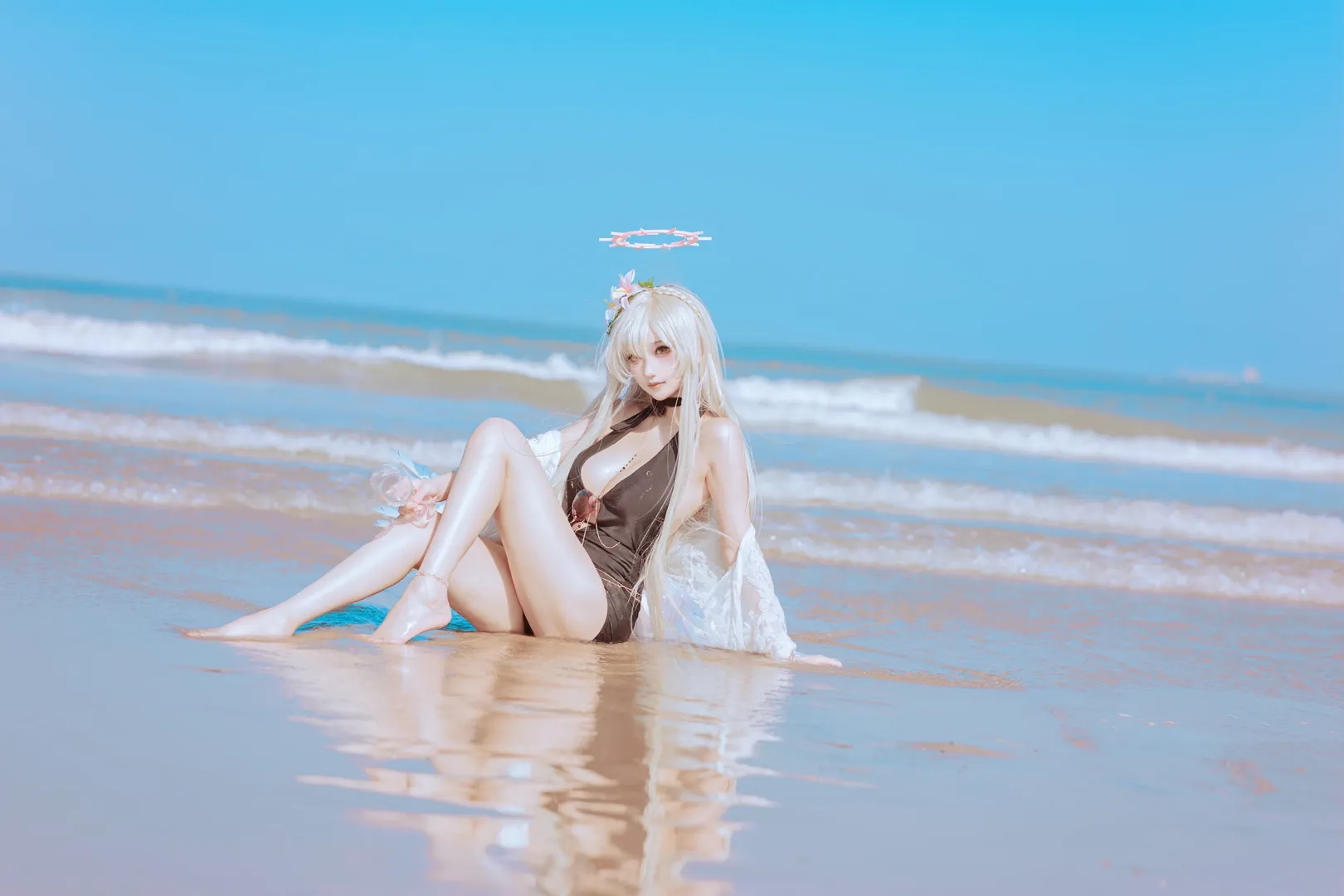 【桐藤渚cos】碧蓝档案海滩泳装拍摄小记 - 第 2 张