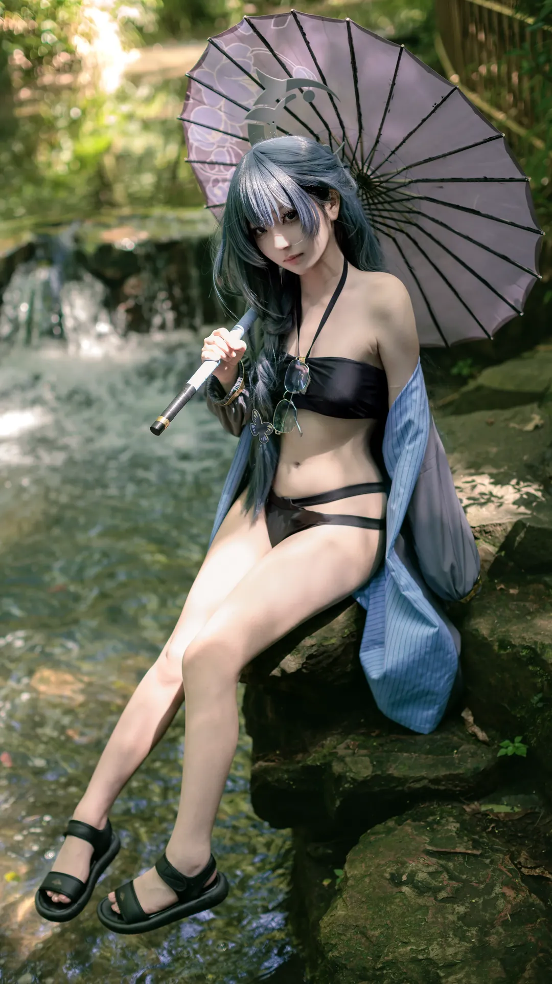 【妃咲cos】山林溪流里的户外御水术避暑正片 - 第 2 张