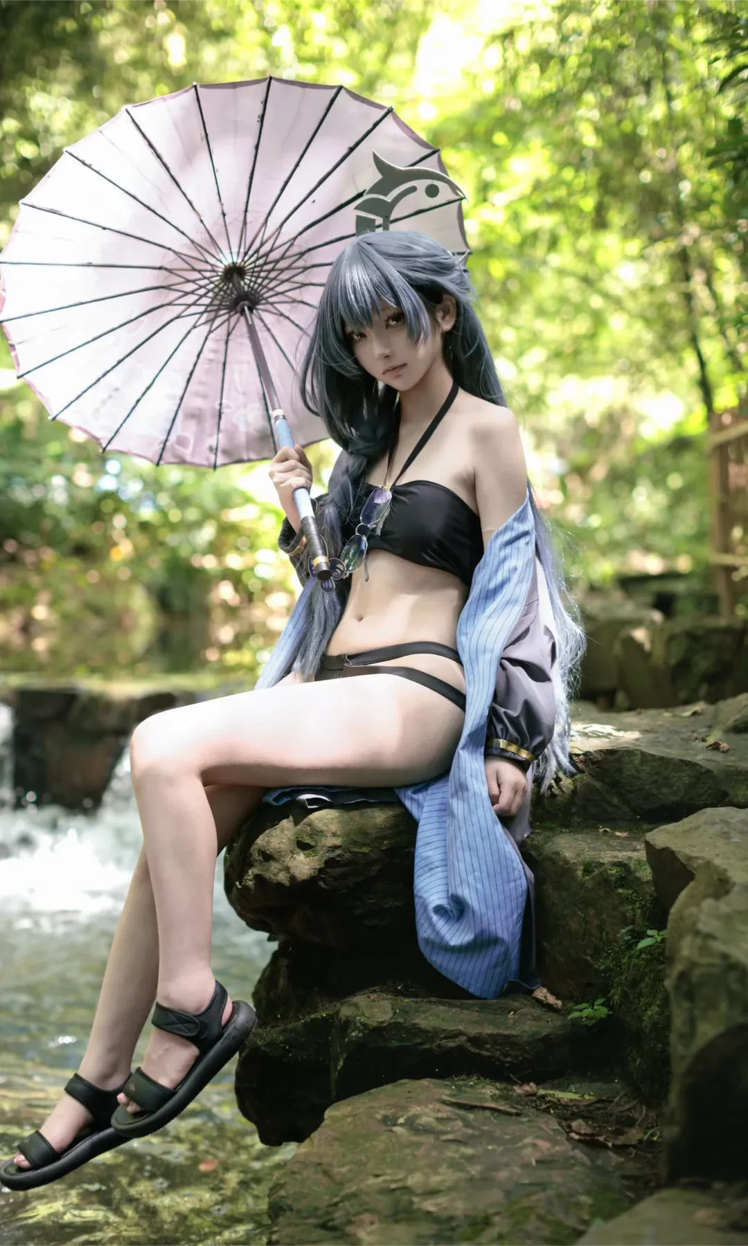 【妃咲cos】山林溪流里的户外御水术避暑正片 - 第 3 张