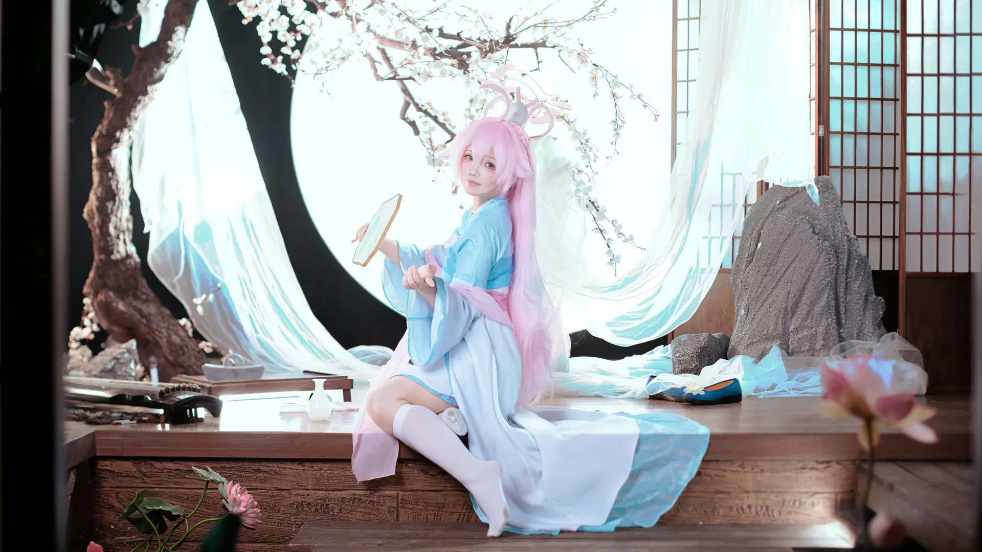 【小鳥遊星野cos】蔚藍檔案的桂月垂光，秋星曜野 - 第 4 張