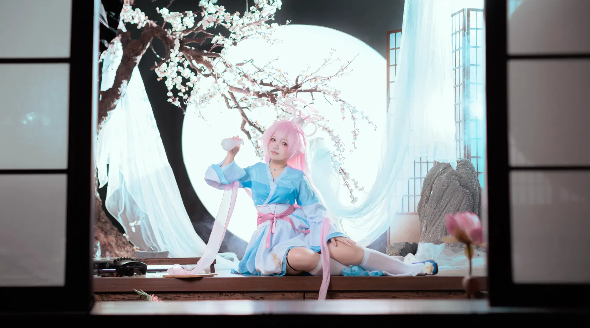 【小鳥遊星野cos】蔚藍檔案的桂月垂光，秋星曜野 - 第 5 張
