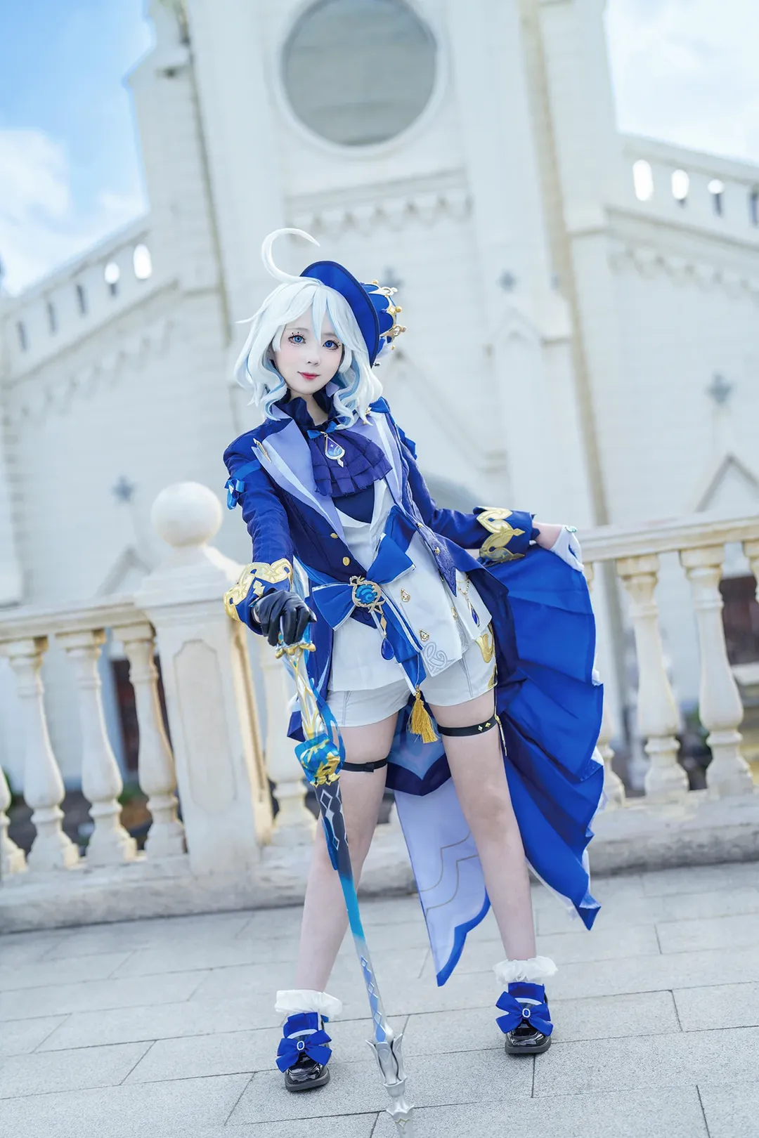 【芙寧娜cos】原神水神的藍白幻境，華麗登場 - 第 2 張