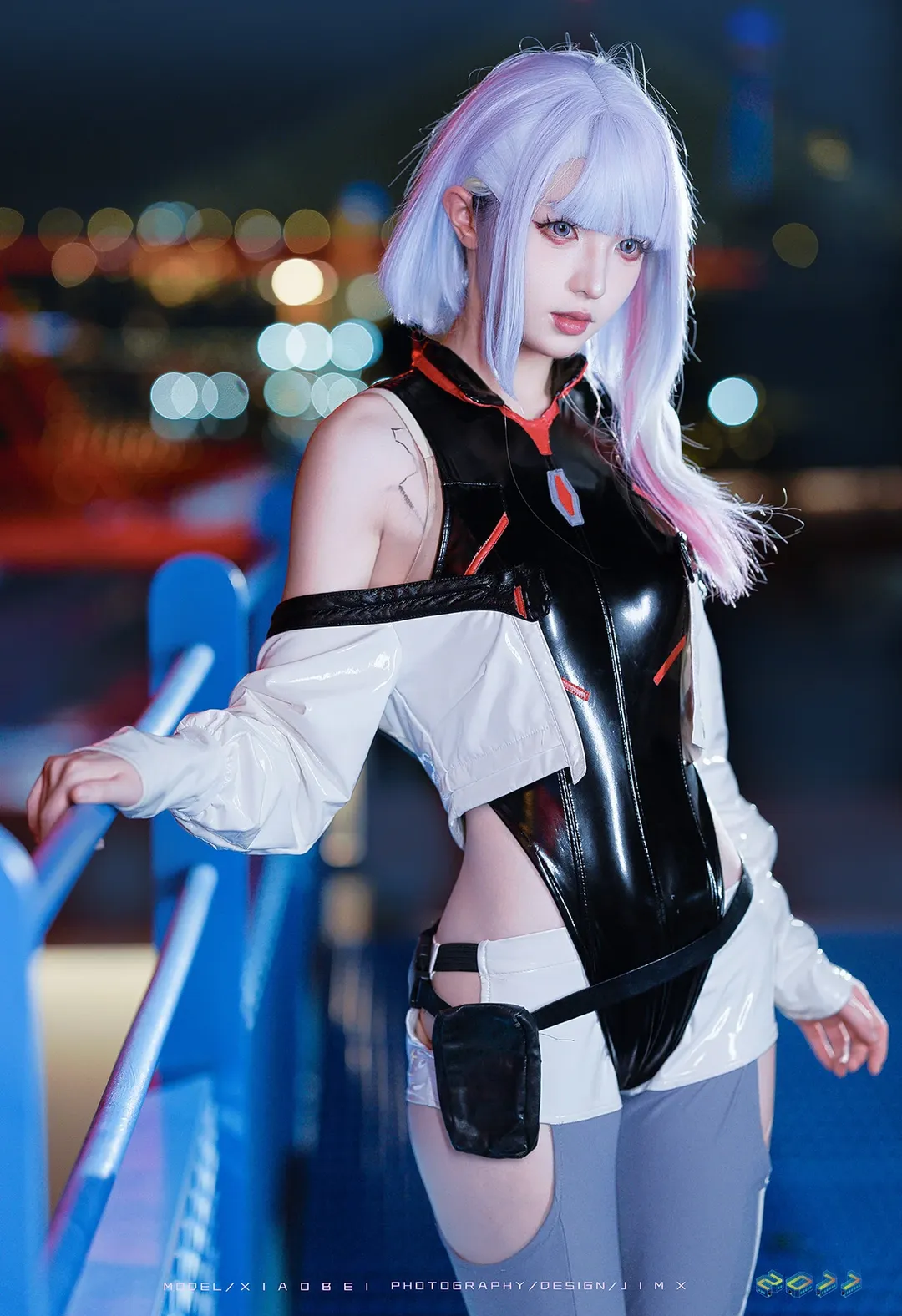 【露西cos】赛博朋克边缘行者杨浦发电厂夜景 - 第 8 张