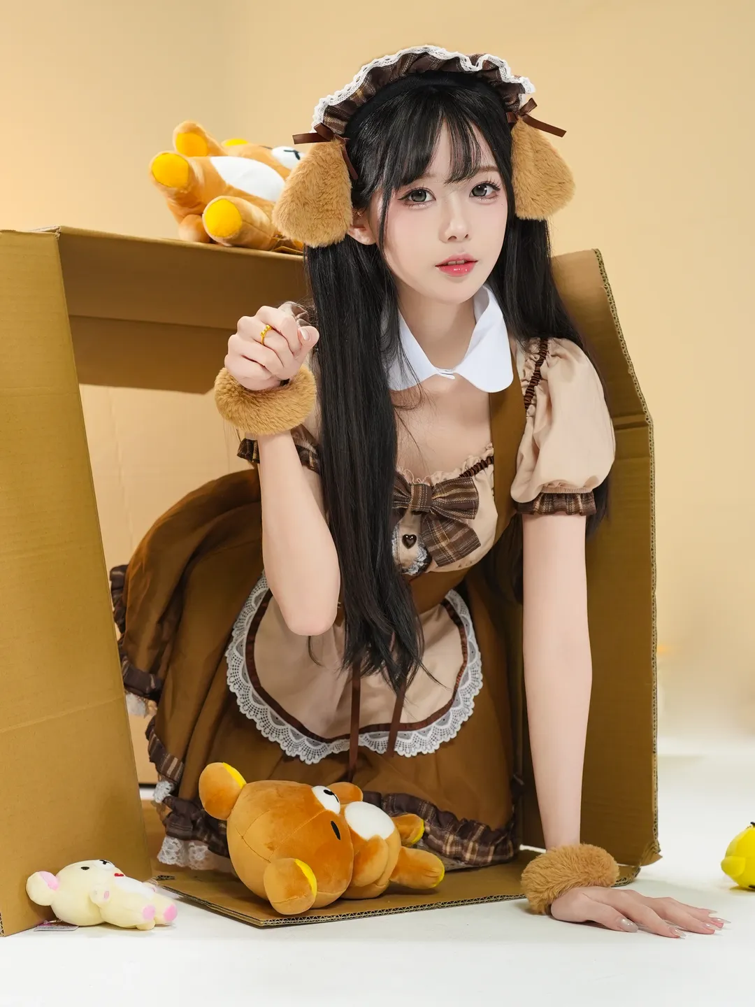 柴犬女僕裝扮，白棚裡的元氣拍攝記錄 - 第 2 張