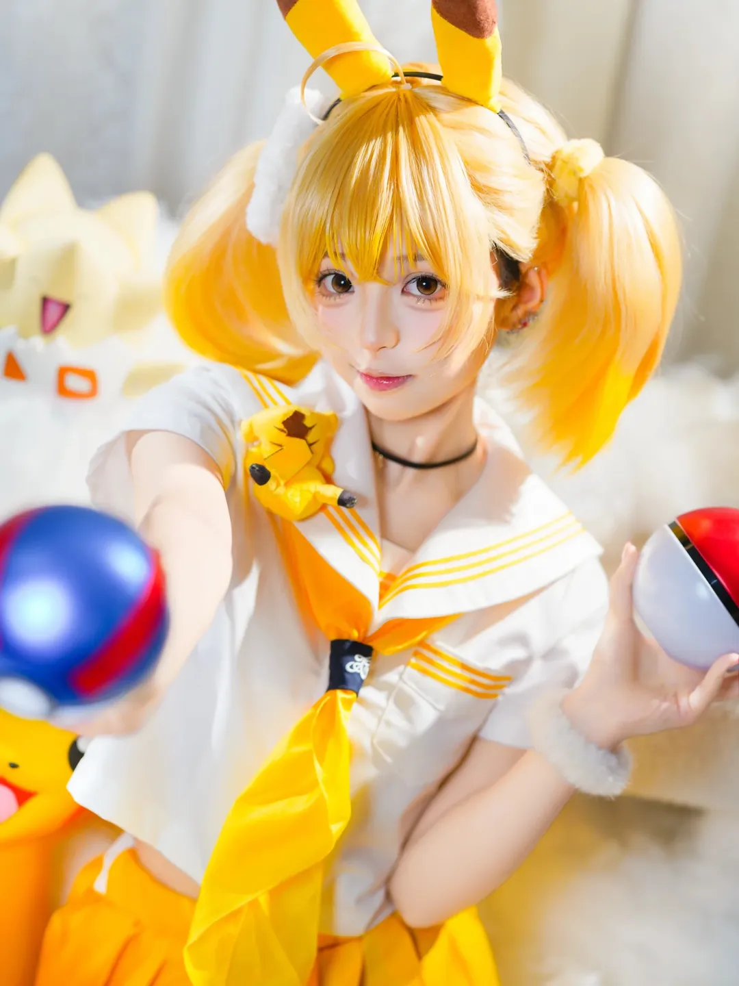 【皮卡丘cos】精灵宝可梦的元气黄色系写真 - 第 1 张