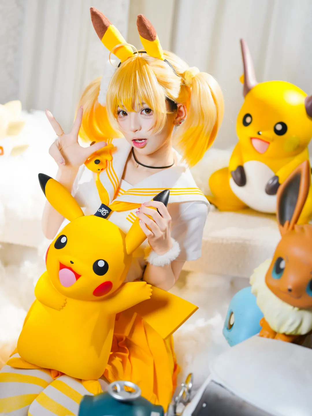【皮卡丘cos】精灵宝可梦的元气黄色系写真 - 第 6 张