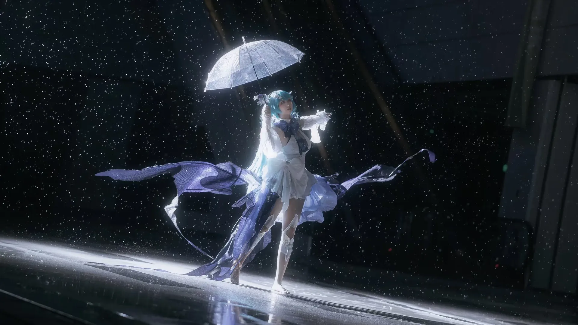 【初音未来cos】梅州漫展雨夜的初音未来予梦 - 第 5 张
