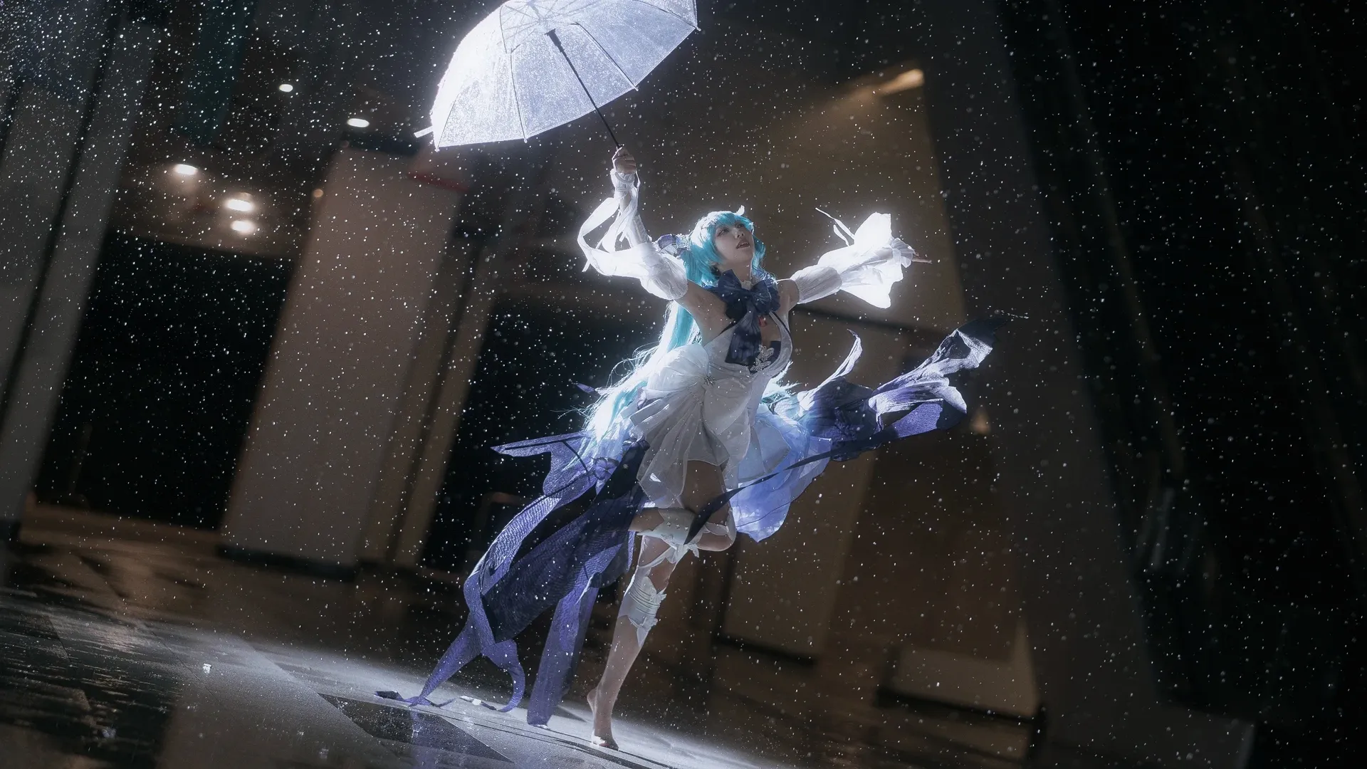 【初音未来cos】梅州漫展雨夜的初音未来予梦 - 第 6 张