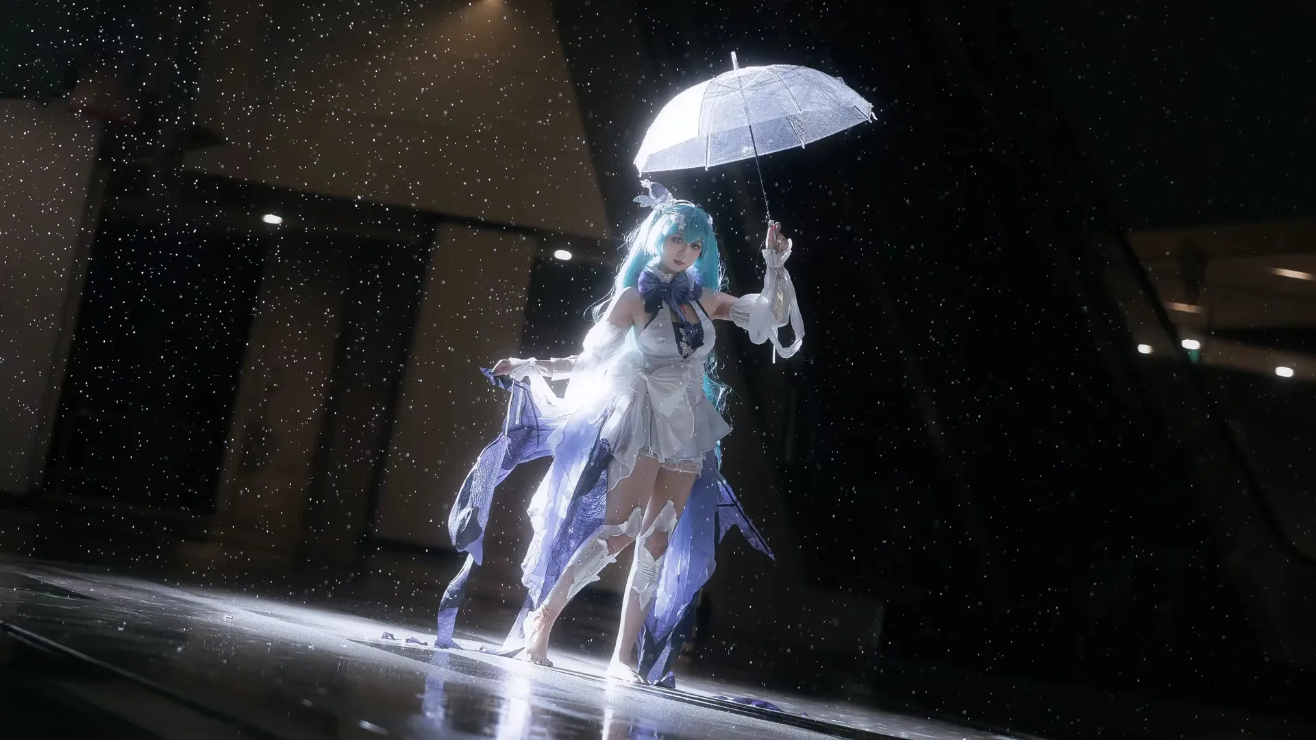【初音未来cos】梅州漫展雨夜的初音未来予梦 - 第 7 张