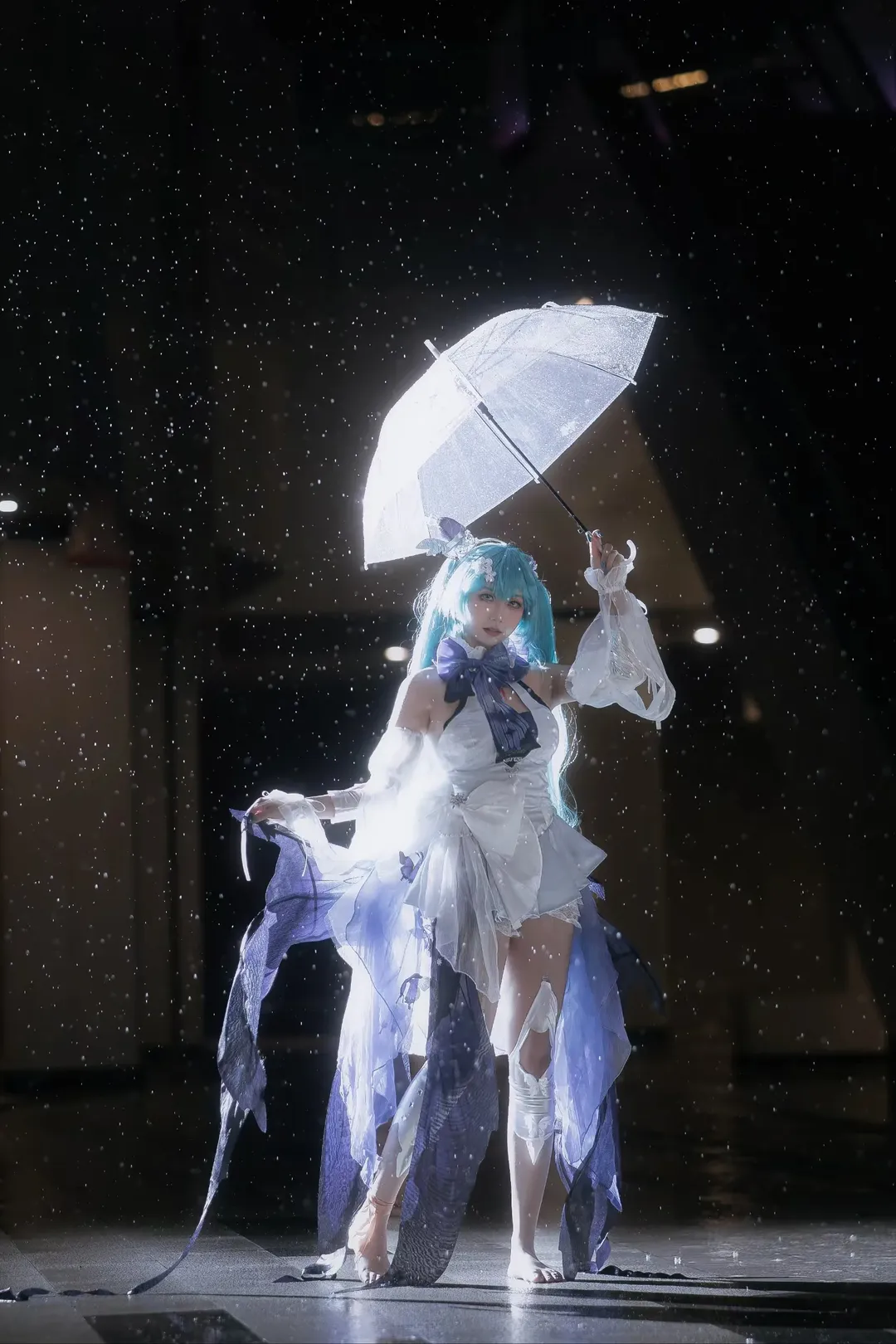 【初音未来cos】梅州漫展雨夜的初音未来予梦 - 第 9 张