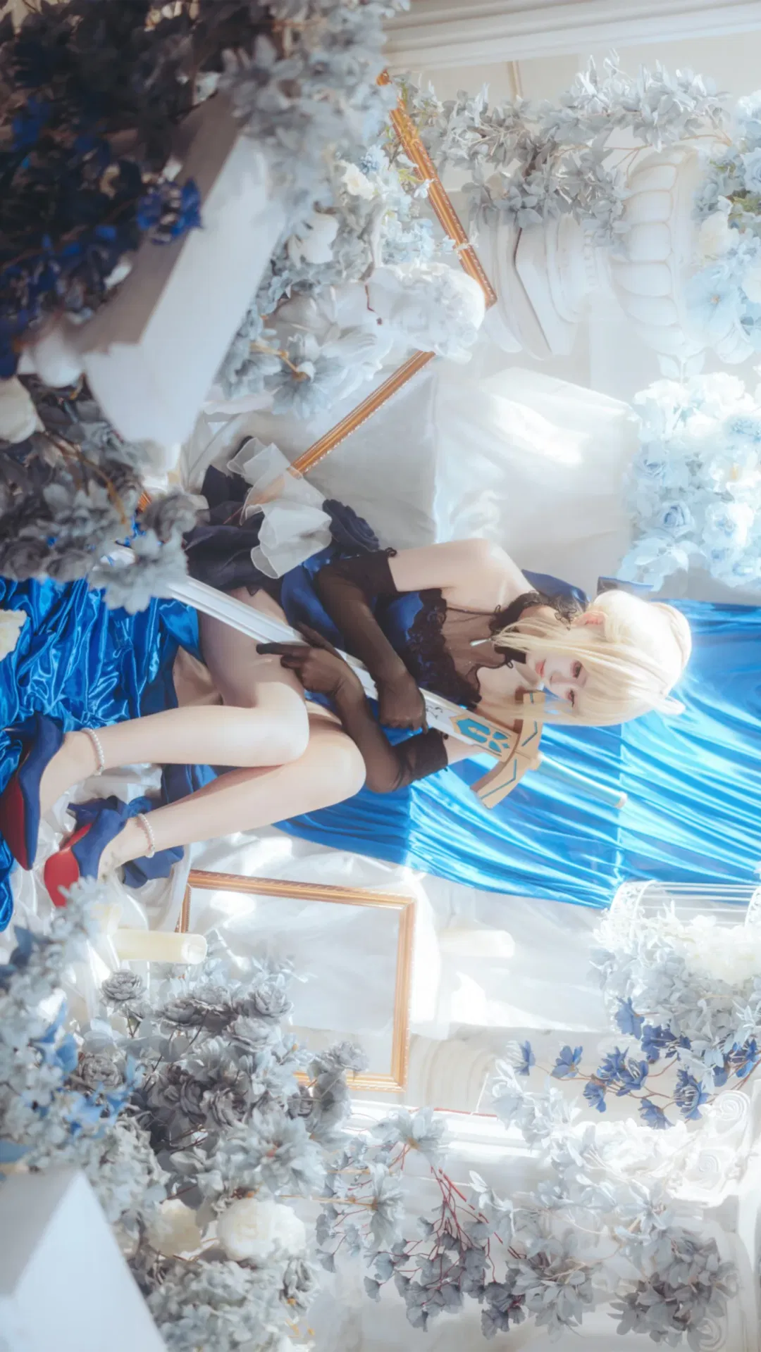 【阿尔托莉雅cos】Fate蓝礼服拍摄记录 - 第 2 张