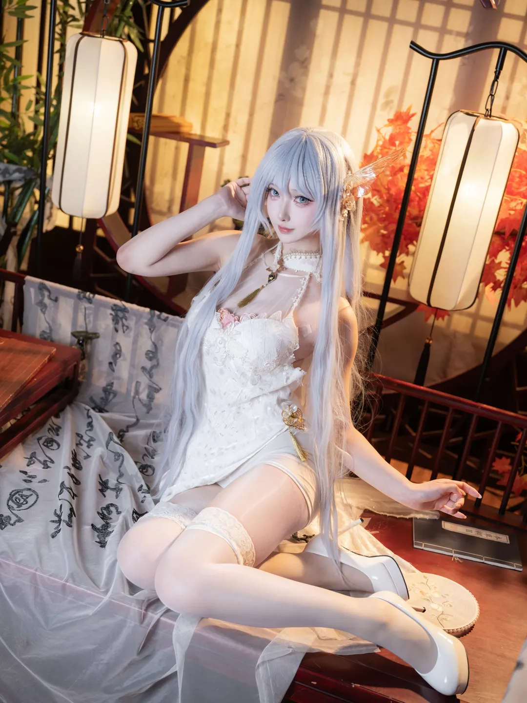 【阿尔比恩cos】碧蓝航线白蕾丝与古风棚的碰撞 - 第 1 张