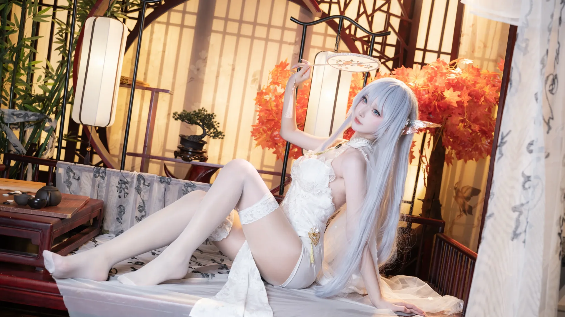 【阿尔比恩cos】碧蓝航线白蕾丝与古风棚的碰撞 - 第 3 张