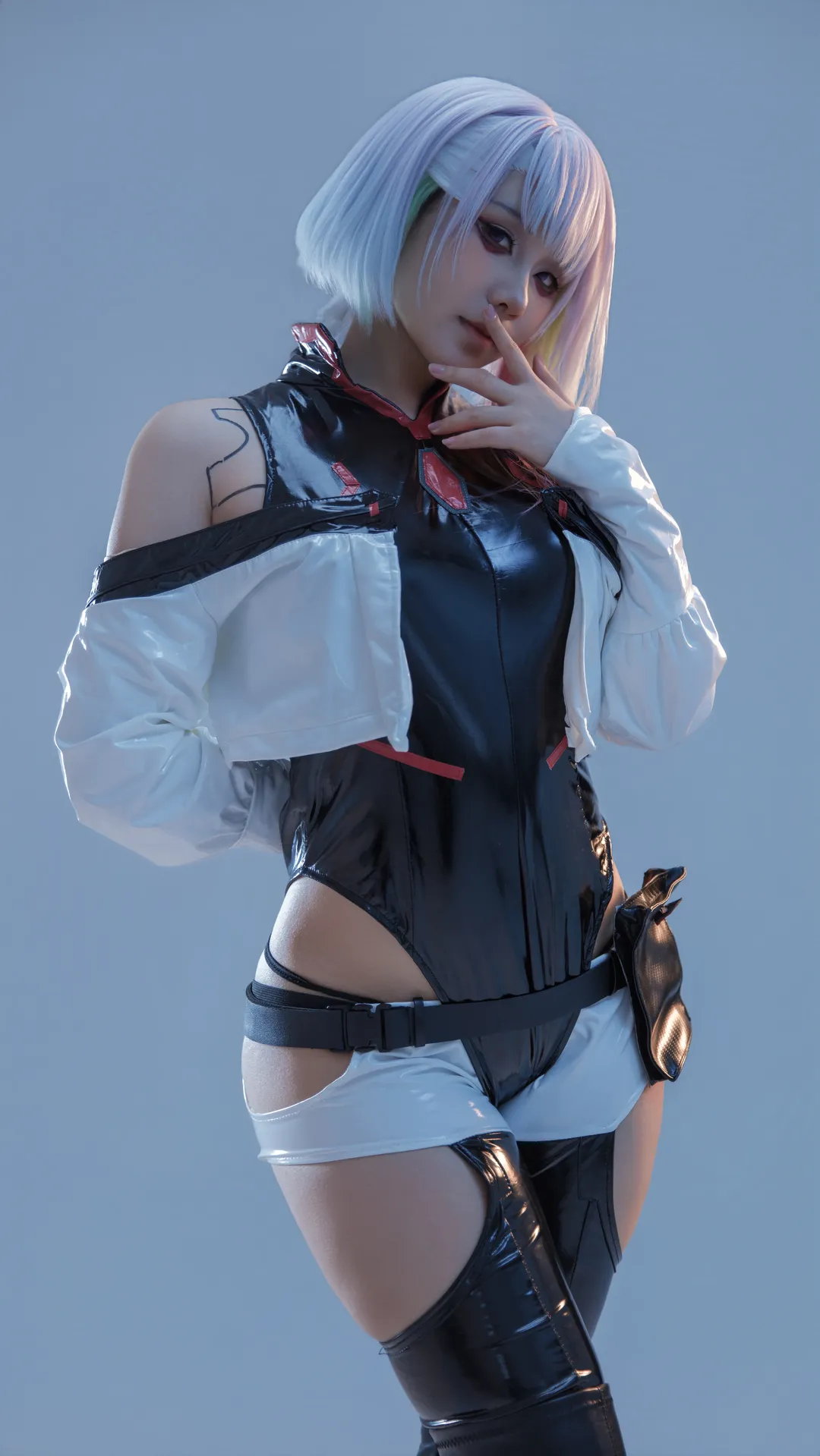 【露西cos】賽博朋克邊緣行者，夜之城的漆皮穿搭 - 第 2 張