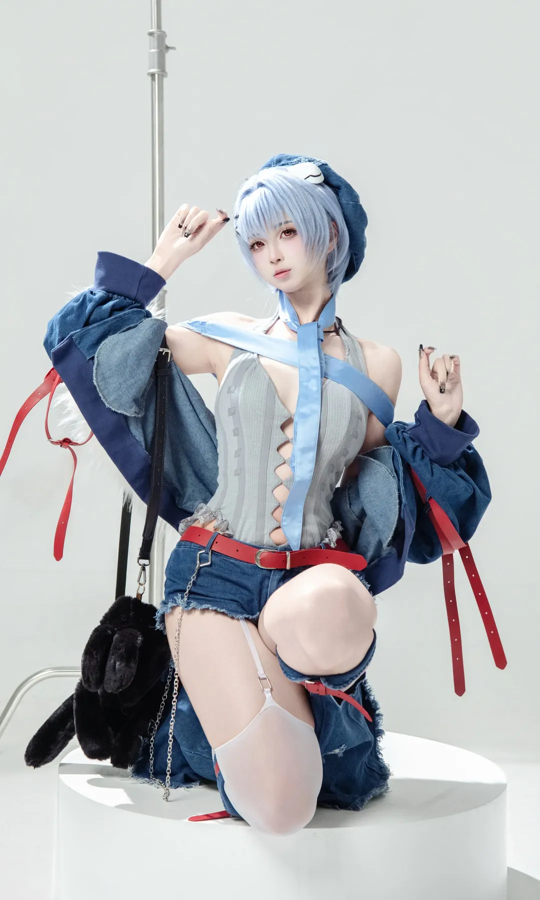 【绫波丽cos】EVA摇滚风，白棚里的另一面 - 第 3 张