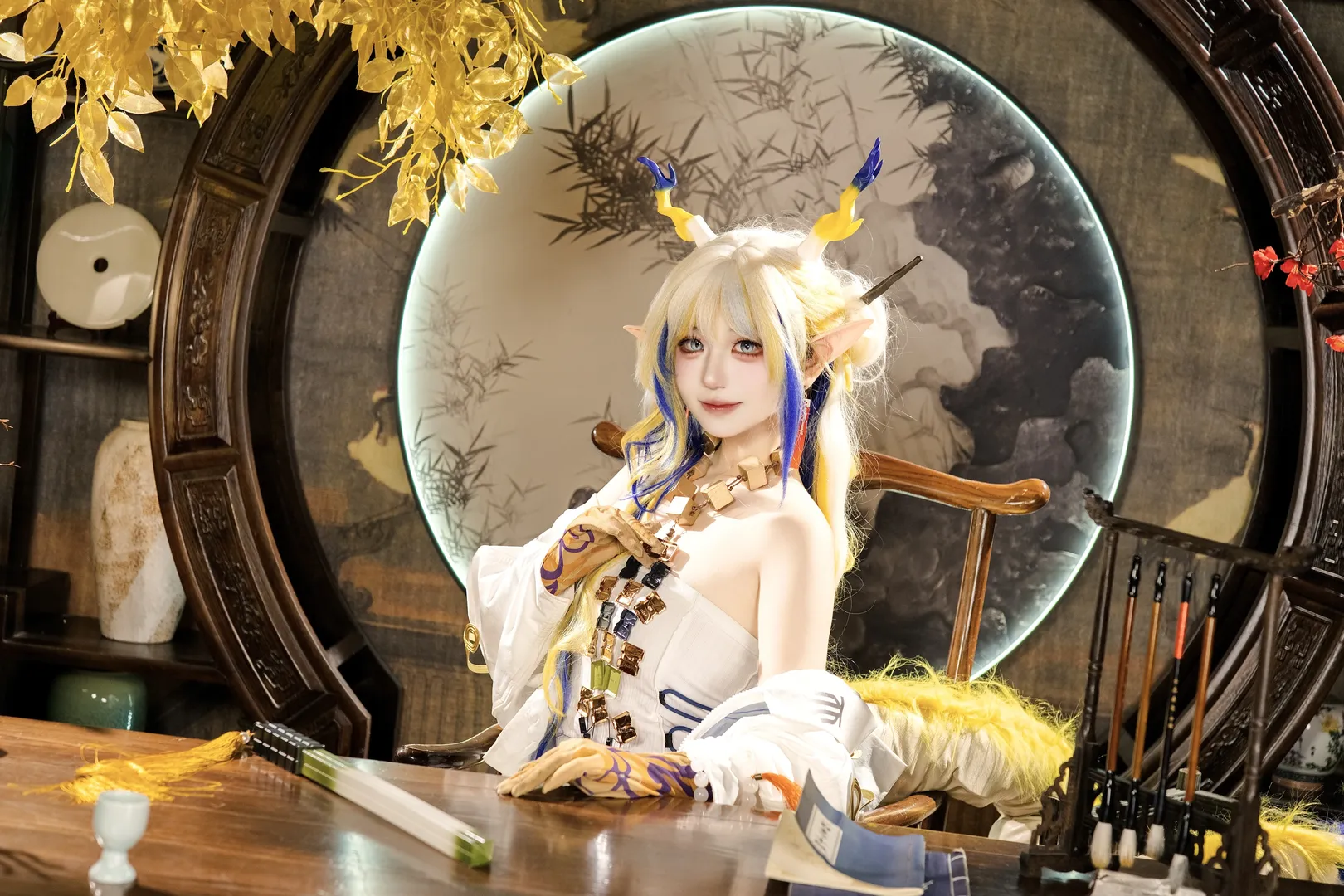 【黍cos】明日方舟古风造型，拍摄细节记录 - 第 3 张
