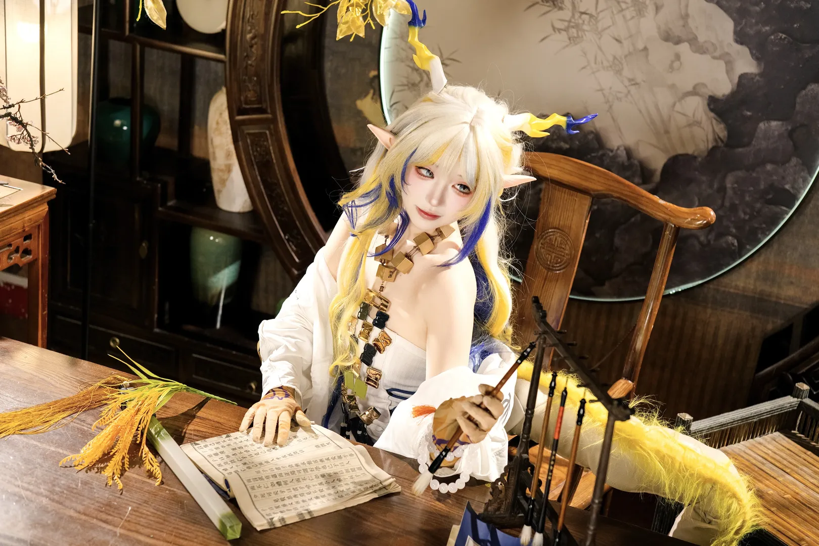 【黍cos】明日方舟古风造型，拍摄细节记录 - 第 4 张