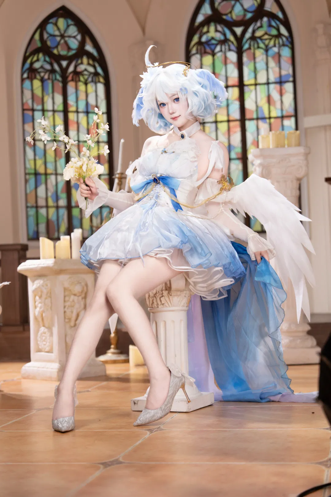 【芙寧娜cos】原神天使芙降臨，記錄一次夢幻教堂拍攝 - 第 1 張