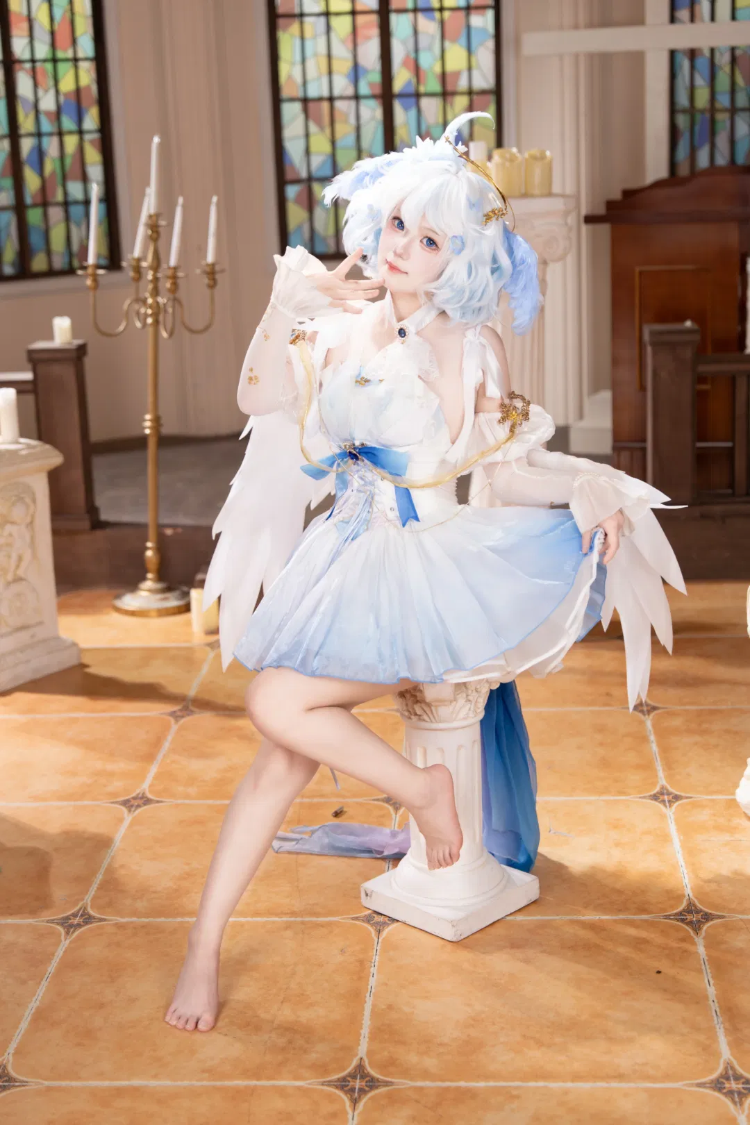 【芙寧娜cos】原神天使芙降臨，記錄一次夢幻教堂拍攝 - 第 2 張