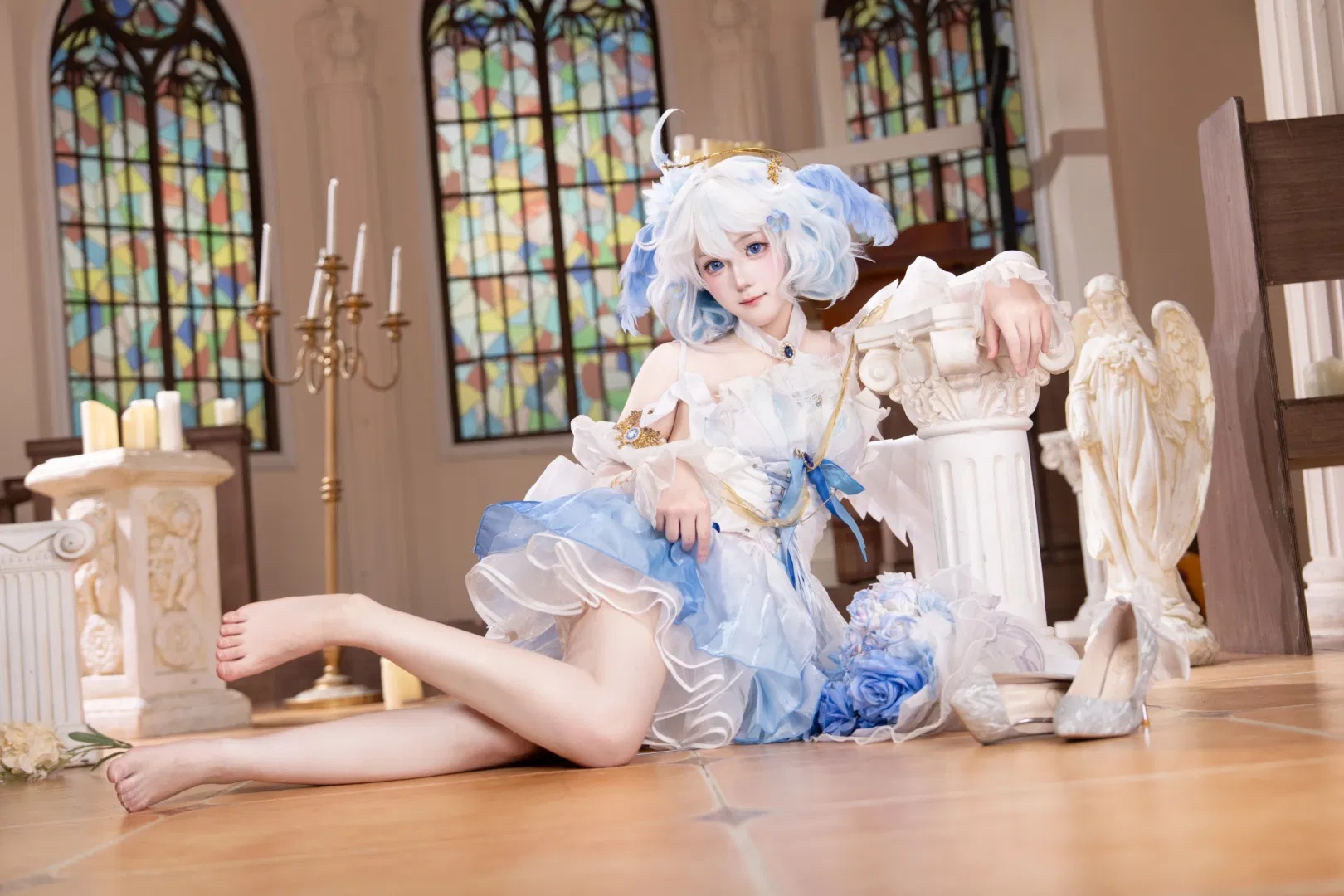 【芙寧娜cos】原神天使芙降臨，記錄一次夢幻教堂拍攝 - 第 6 張