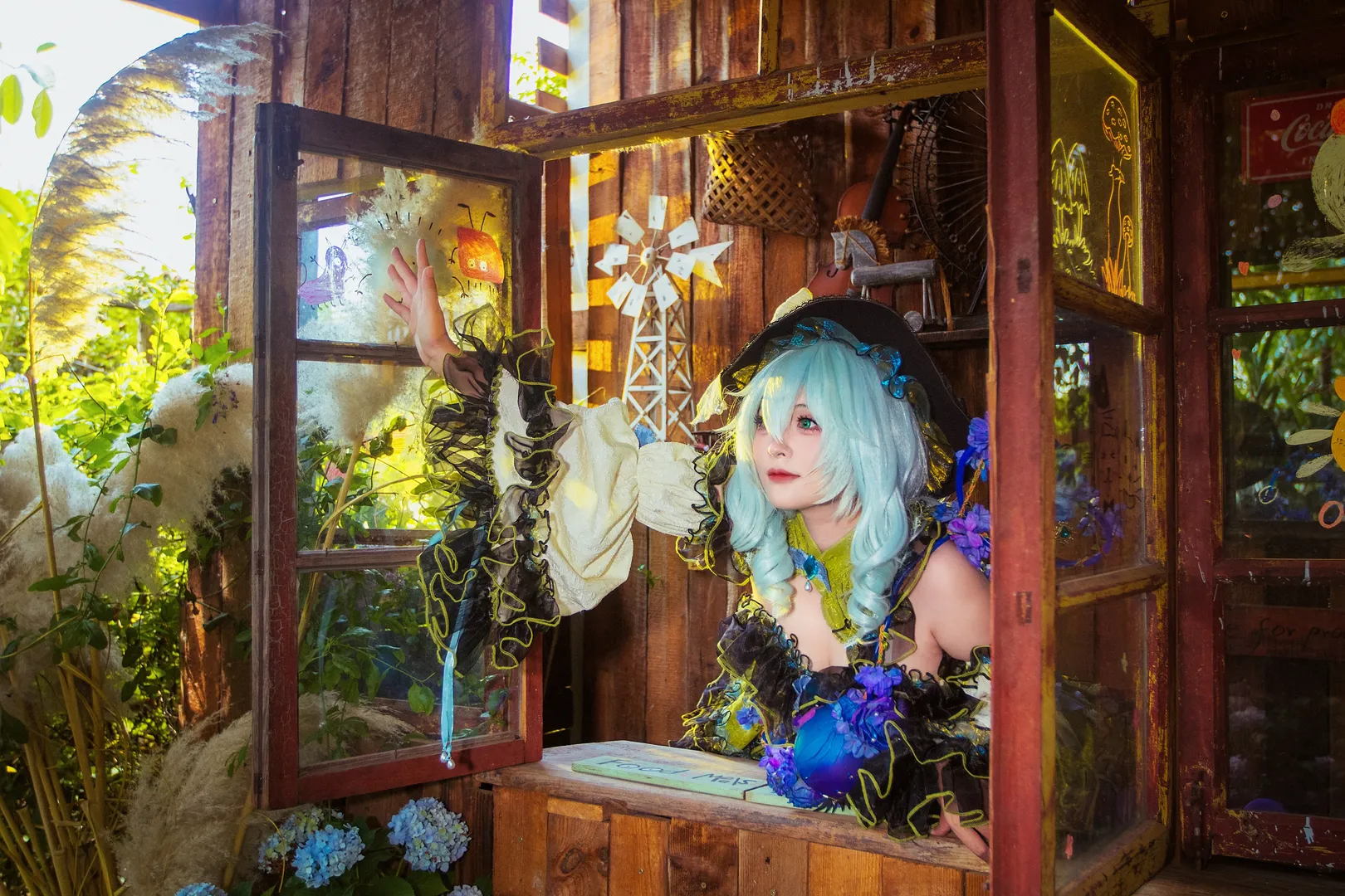 【古明地恋cos】带刺的蔷薇园，东方project里的复古幻想 - 第 4 张
