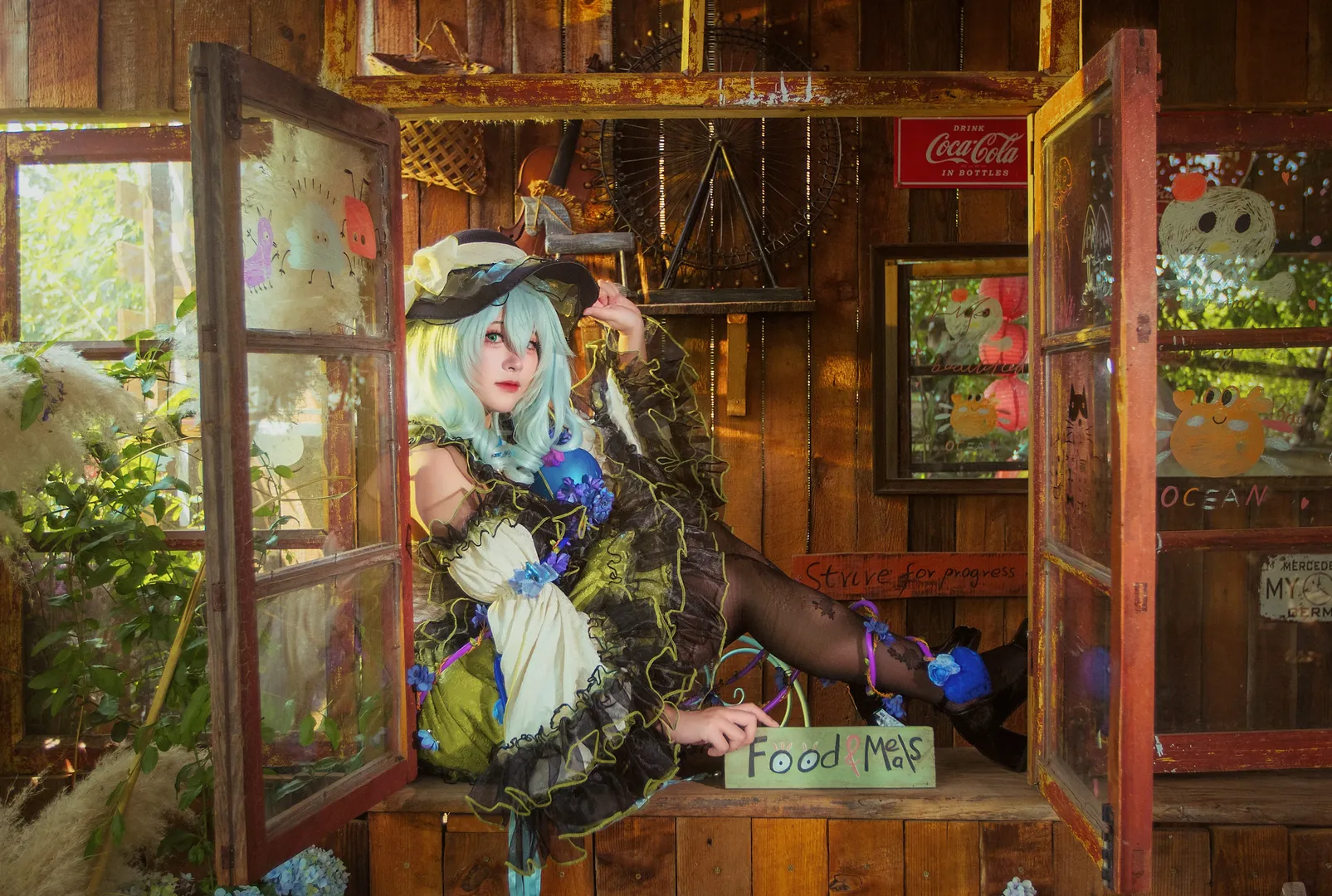 【古明地恋cos】带刺的蔷薇园，东方project里的复古幻想 - 第 5 张