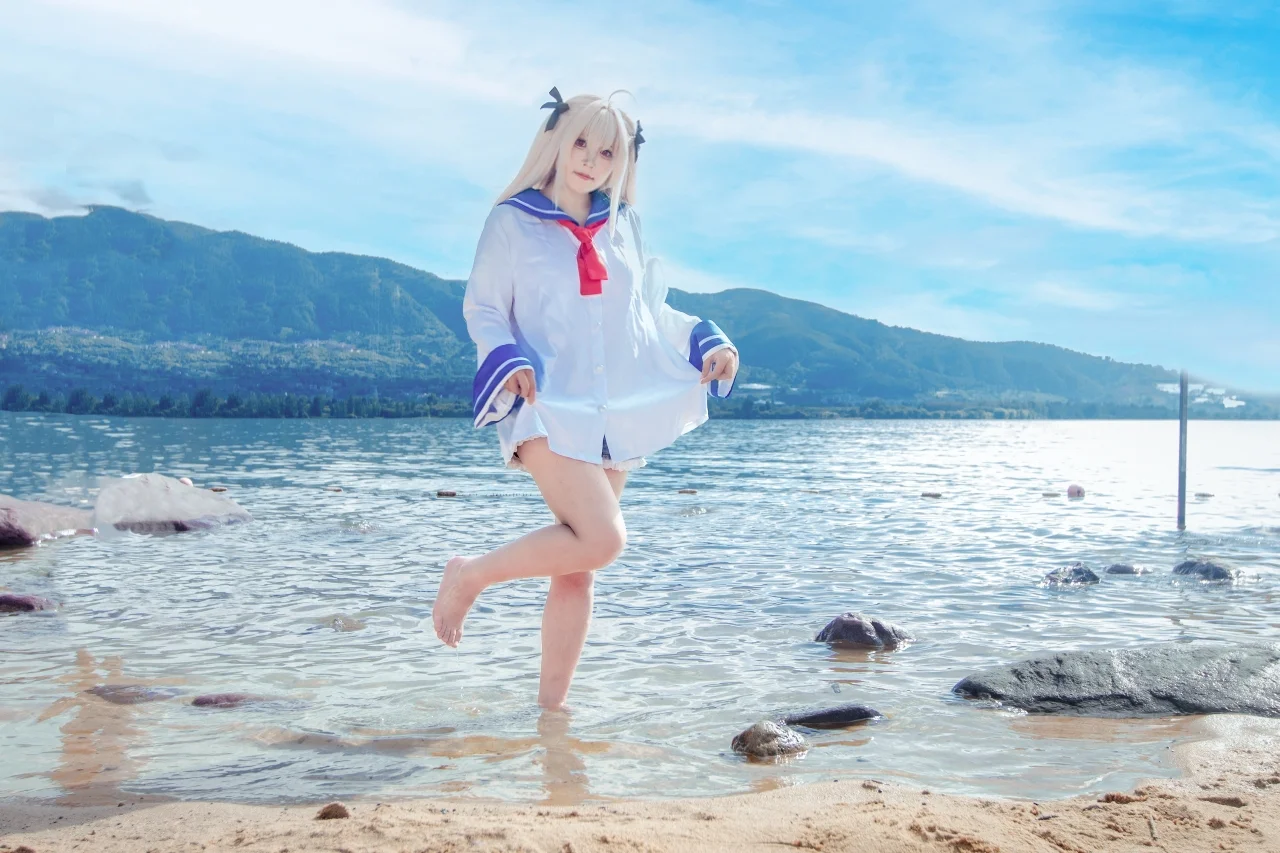 【亚托莉cos】亚托莉我挚爱的时光 水边夏日外景 - 第 2 张