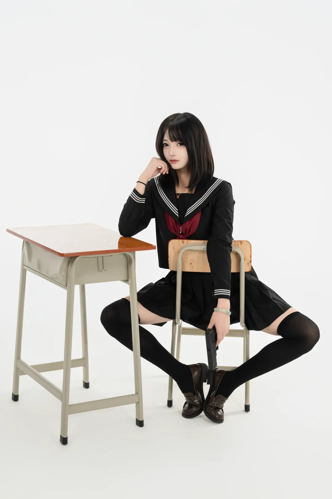 白棚日系JK制服写真 氛围感拉满 - 第 3 张