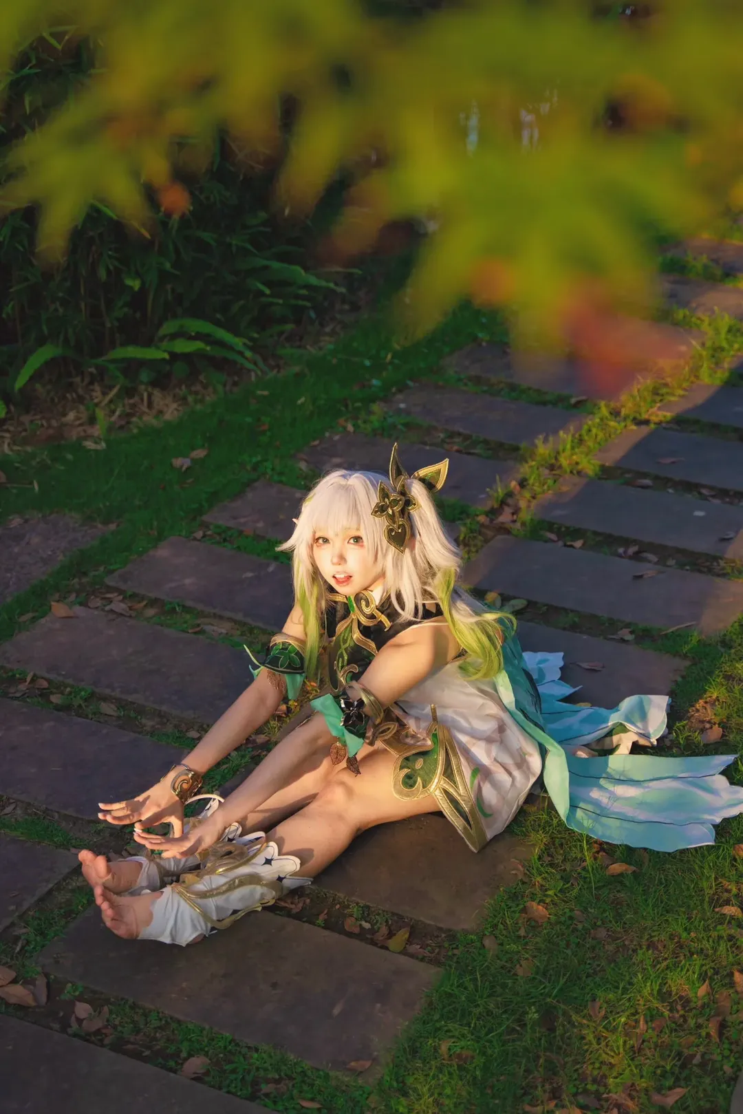 【纳西妲cos】原神须弥小草神的光影园林漫游 - 第 3 张