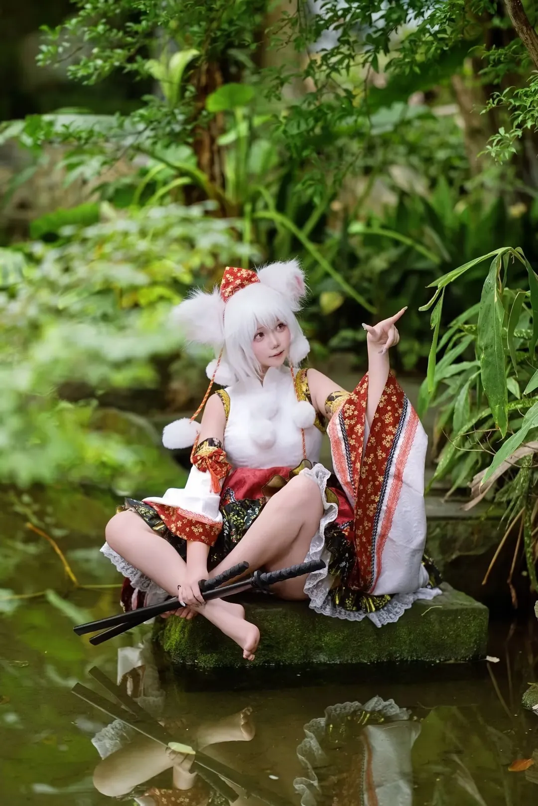 【犬走椛cos】东方Project里的白狼天狗，山林水景外拍记录 - 第 4 张