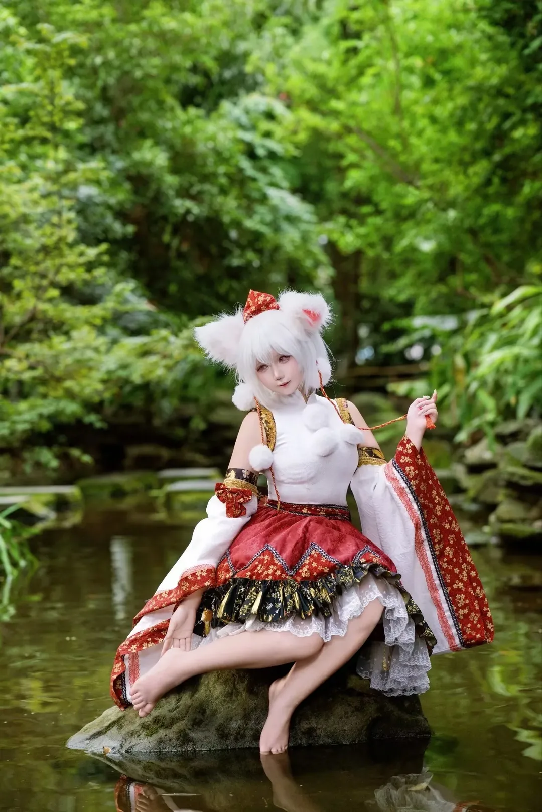 【犬走椛cos】东方Project里的白狼天狗，山林水景外拍记录 - 第 5 张
