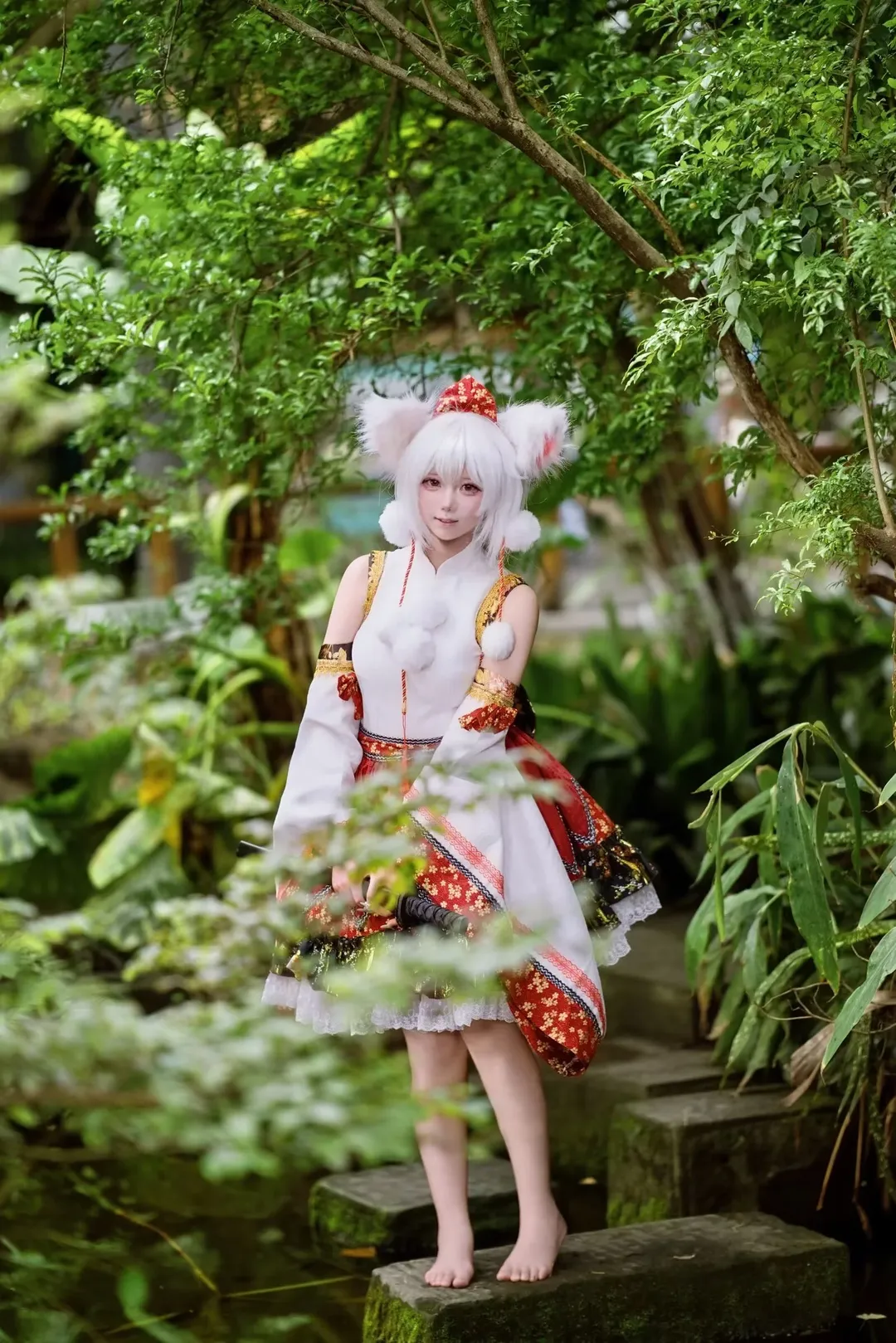 【犬走椛cos】东方Project里的白狼天狗，山林水景外拍记录 - 第 6 张