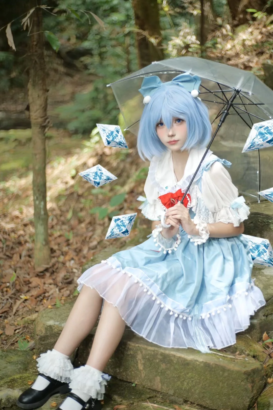 【琪露诺cos】东方project冰之妖精的夏日溪流探险 - 第 3 张