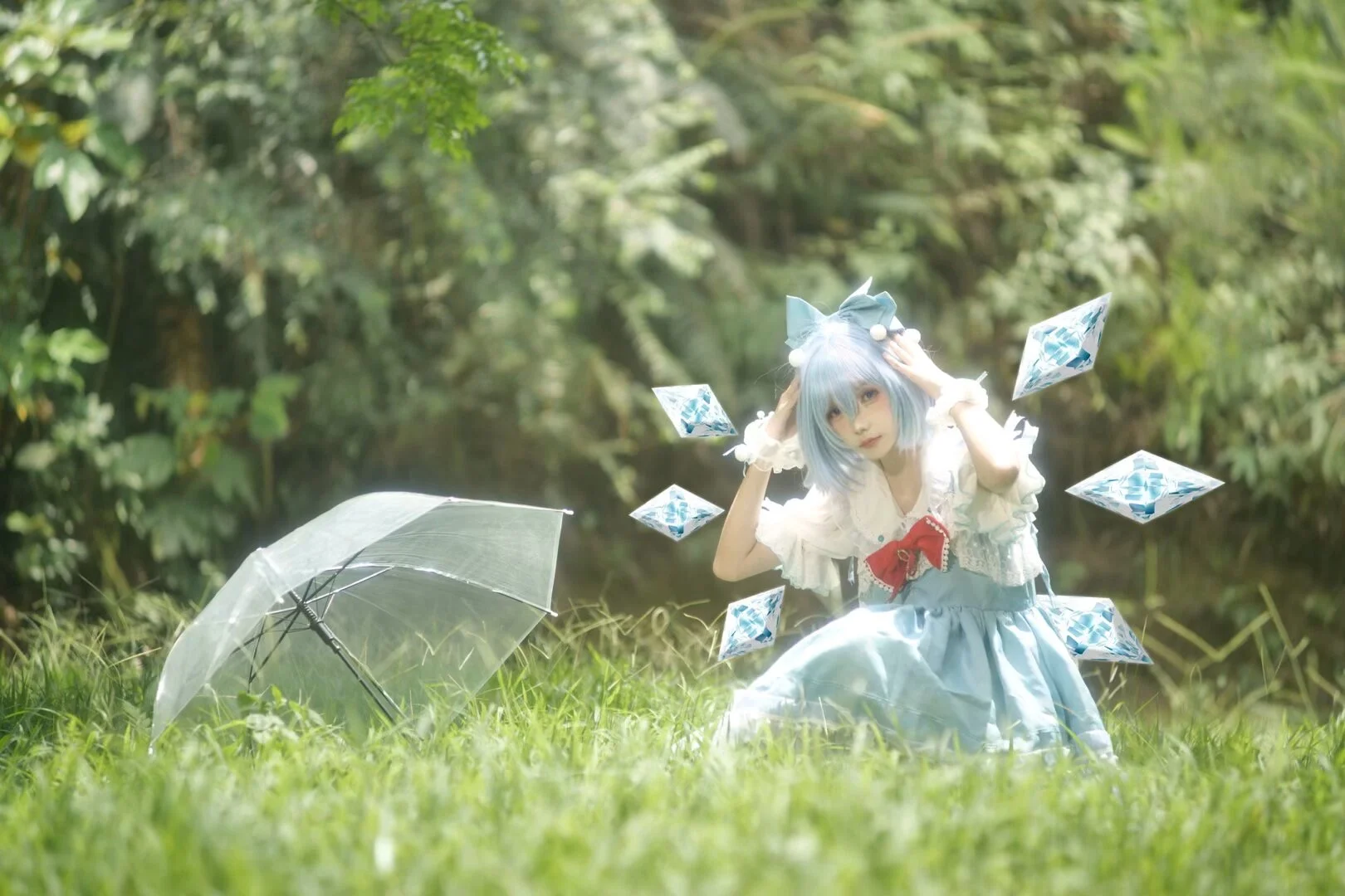 【琪露诺cos】东方project冰之妖精的夏日溪流探险 - 第 4 张