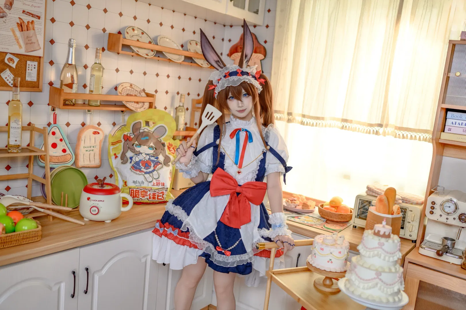 【阿米婭cos】明日方舟兔耳女僕的烘焙廚房日記 - 第 7 張