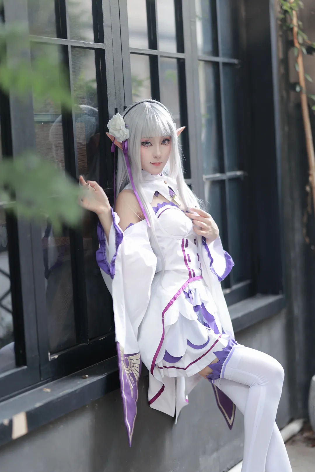 【艾米莉亚cos】七月的银发精灵，夏日天使的邂逅记录 - 第 4 张