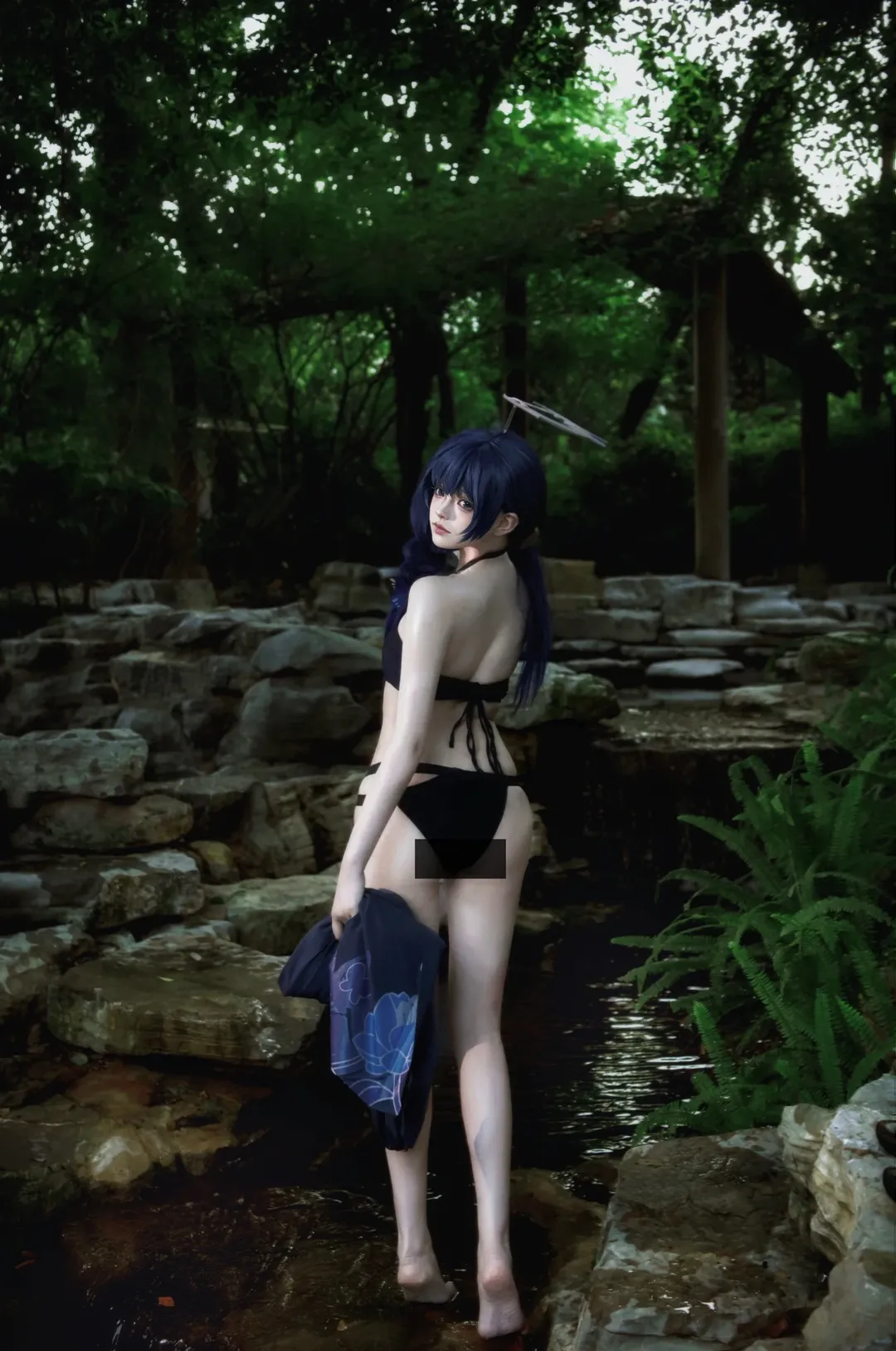 【妃咲cos】蔚藍檔案水妃咲夏日溯溪記錄 - 第 1 張