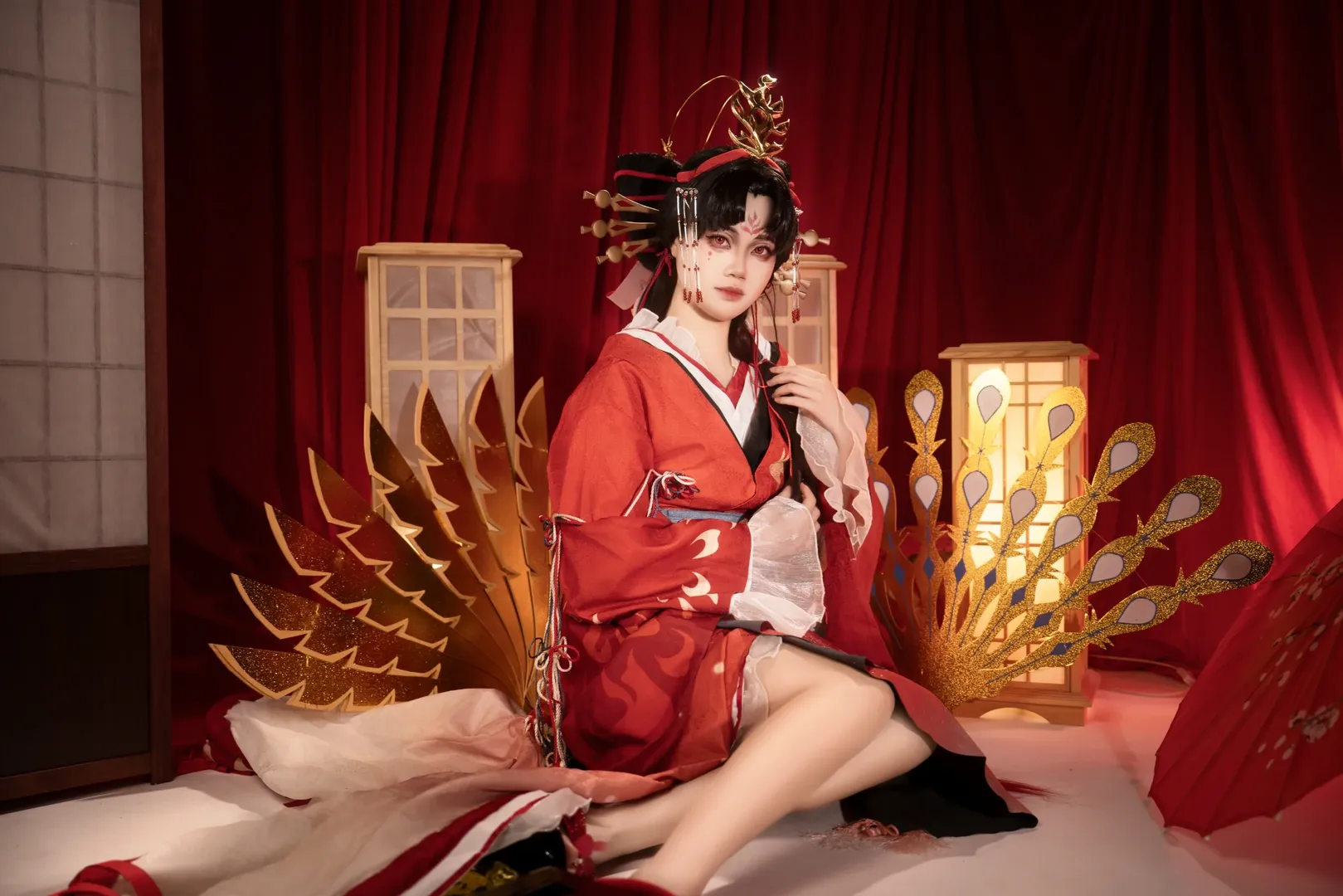 【不知火cos】阴阳师蝶步韶华，浴火重生的红蝶舞 - 第 6 张