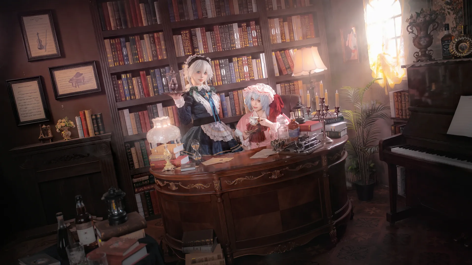【蕾米莉亞與十六夜咲夜cos】東方project 月夜書房茶話會 - 第 6 張