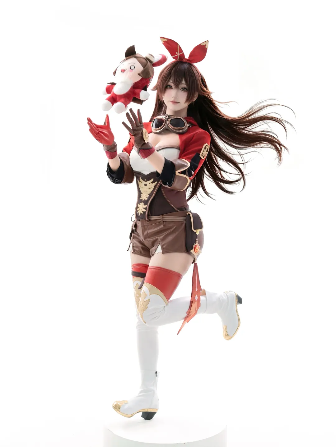 【安柏cos】原神安柏的侦察骑士日常，兔兔伯爵出击 - 第 2 张