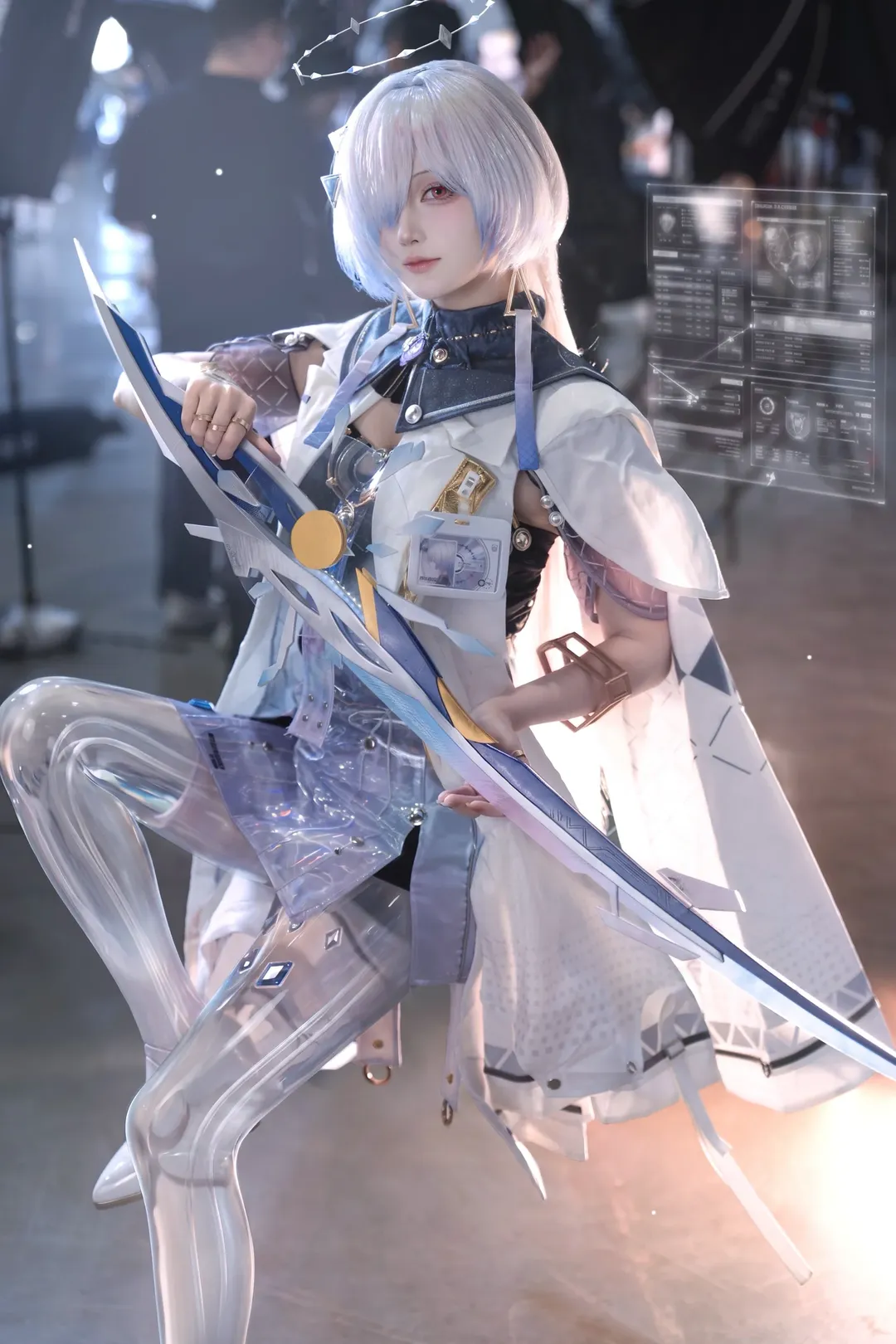 【莫宁cos】鸣潮未来科幻风，全息投影下的星空仰望 - 第 1 张
