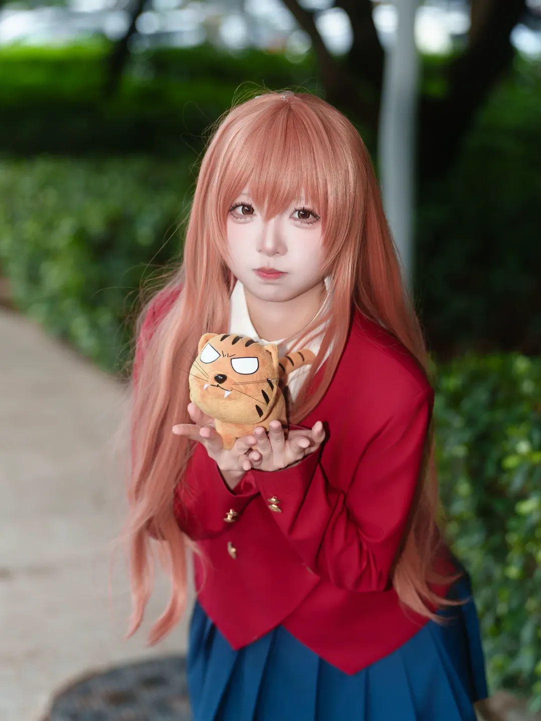 【逢坂大河cos】《龍與虎》紅色小西裝與木刀的經典搭配 - 第 3 張