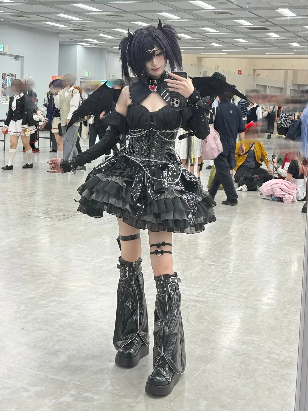 【糖糖cos】主播女孩重度依賴的暗黑哥特風漫展初體驗 - 第 2 張