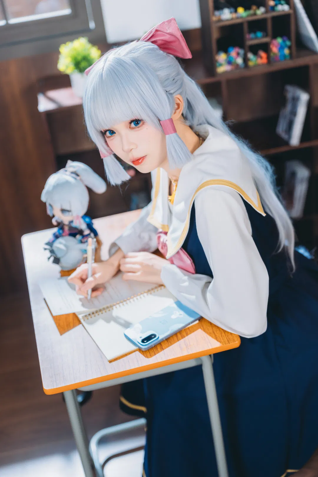 【神里绫华cos】同桌的绫华现代paro，昭和感与生日蛋糕的相遇 - 第 2 张