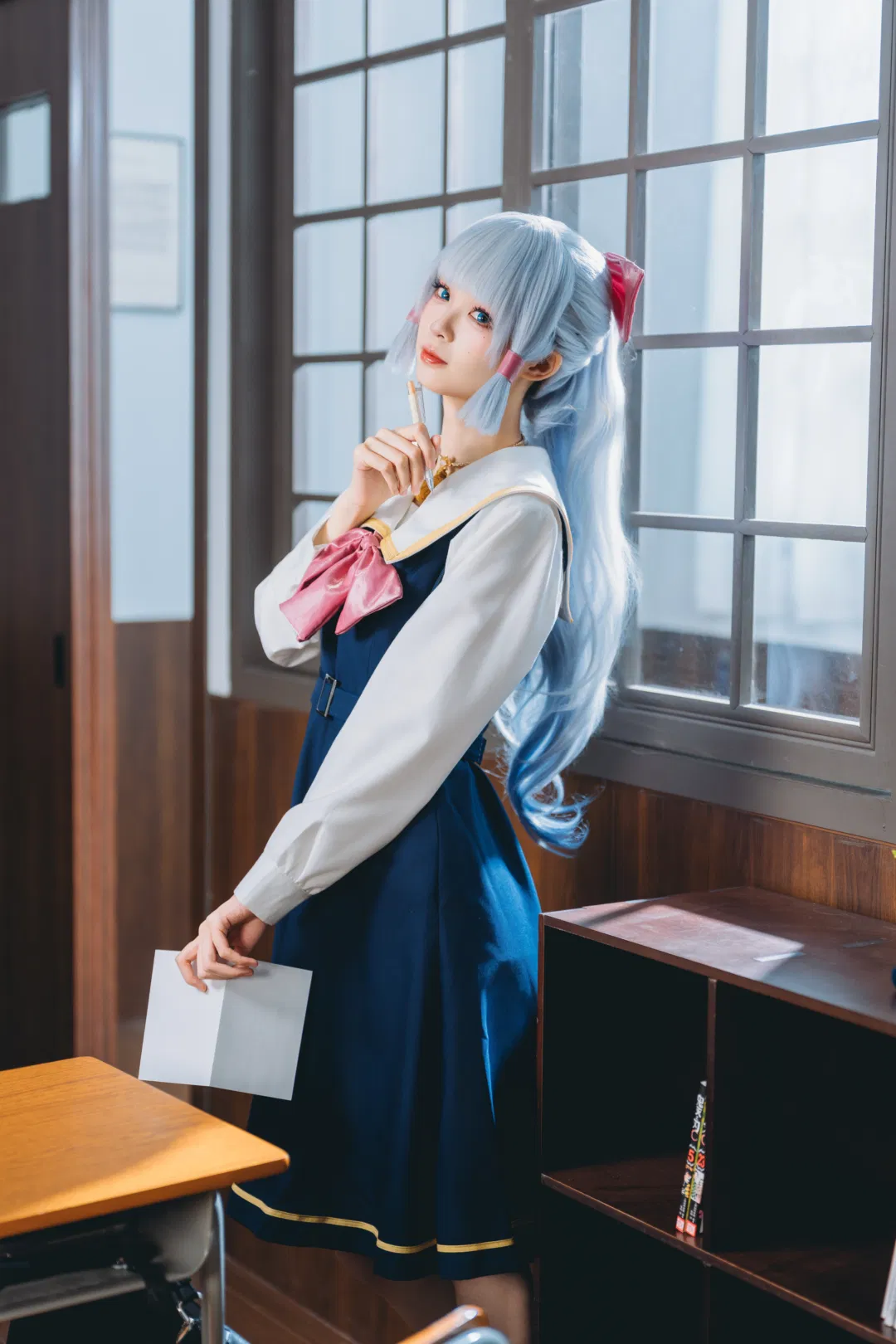 【神里绫华cos】同桌的绫华现代paro，昭和感与生日蛋糕的相遇 - 第 3 张