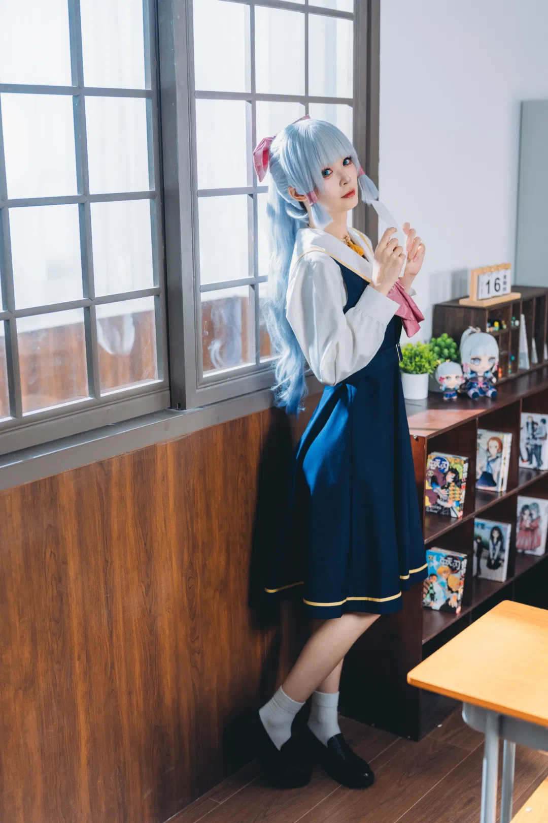 【神里绫华cos】同桌的绫华现代paro，昭和感与生日蛋糕的相遇 - 第 5 张