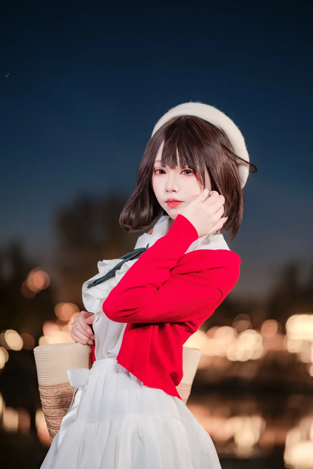 【加藤惠cos】路人女主的养成方法 朝阳公园夜景演绎圣人惠 - 第 2 张
